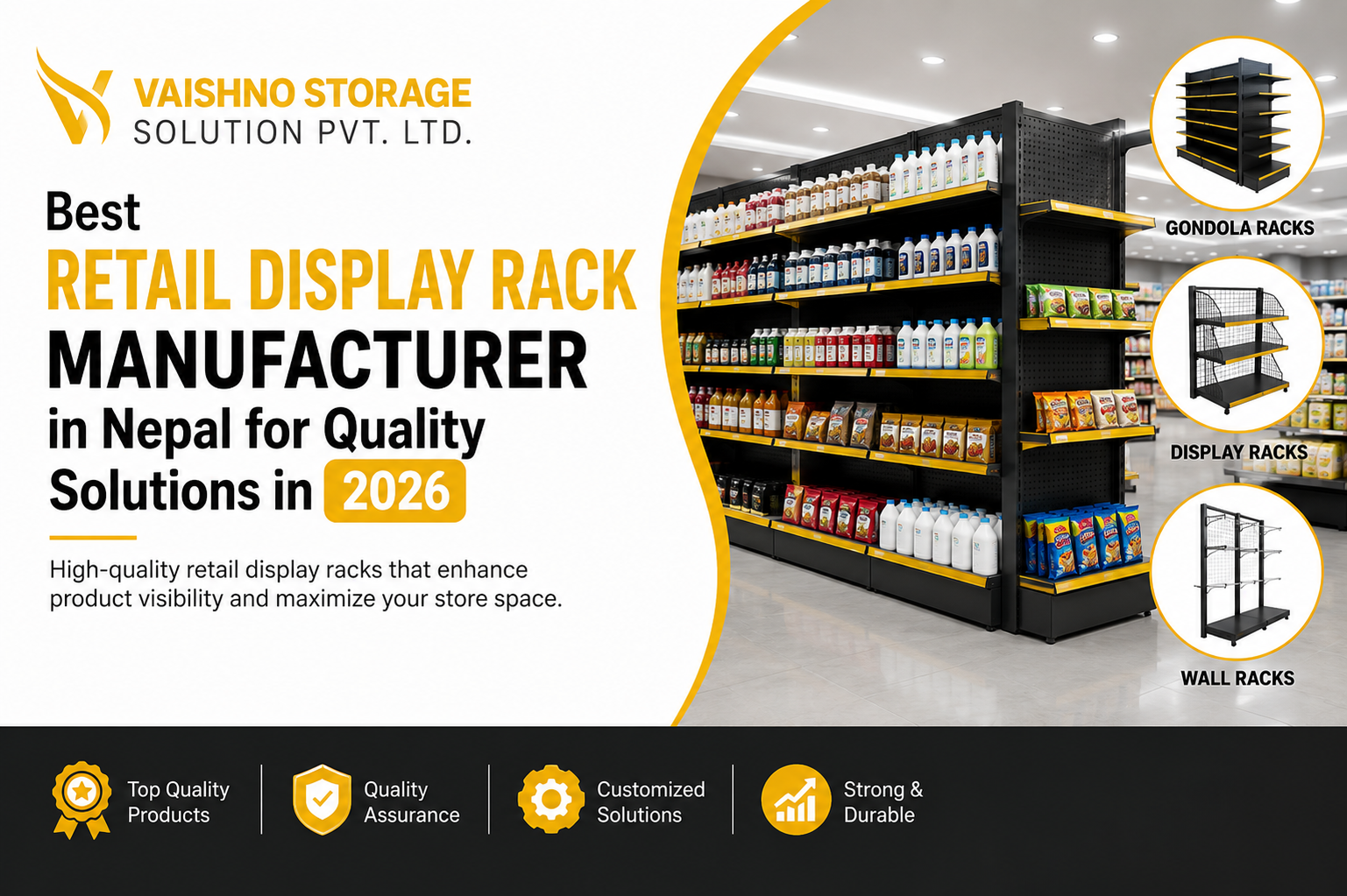 Best Retail Display Rack Manufacturer in Nepal for Quality Solutions in 2026