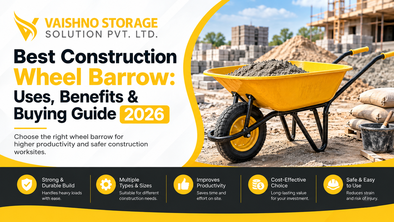 Best Construction Wheel Barrow: Uses, Benefits & Buying Guide 2026