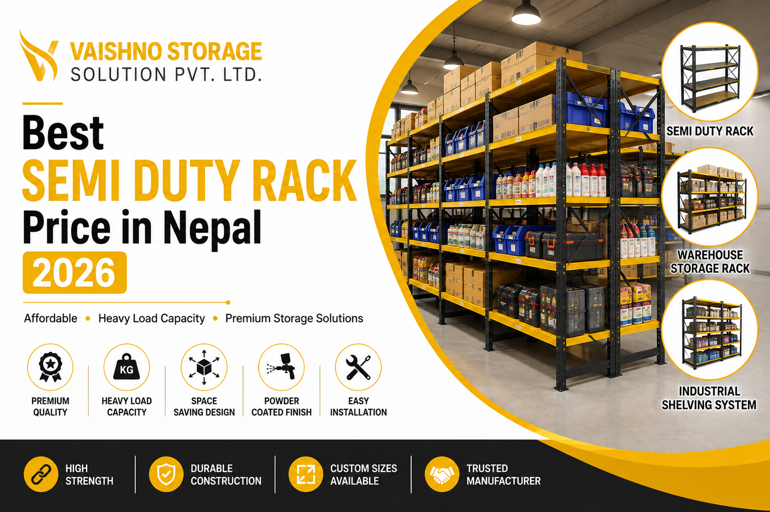 Best Semi Duty Rack Price in Nepal 2026